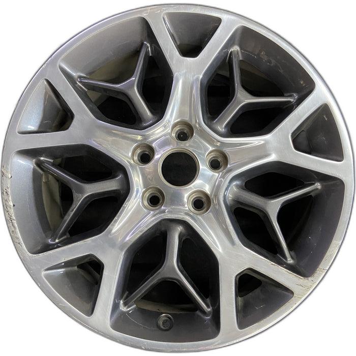 20" GRAND CHEROKEE 18 20x8, 5 spoke, double Y spoke Original OEM Wheel Rim - Front View