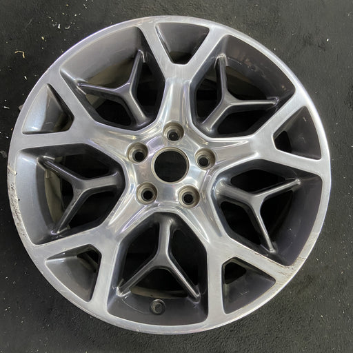 20" GRAND CHEROKEE 18 20x8, 5 spoke, double Y spoke Original OEM Wheel Rim - Angle View