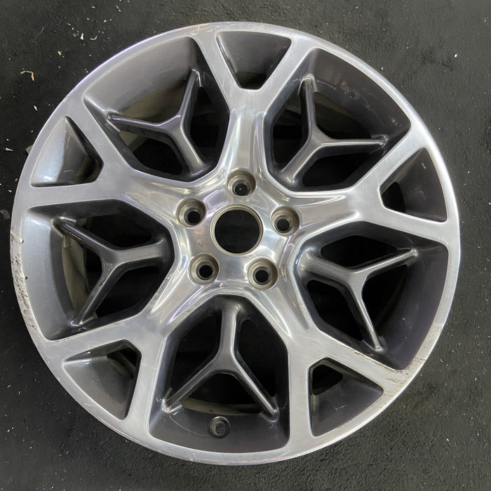 20" GRAND CHEROKEE 18 20x8, 5 spoke, double Y spoke Original OEM Wheel Rim - Angle View