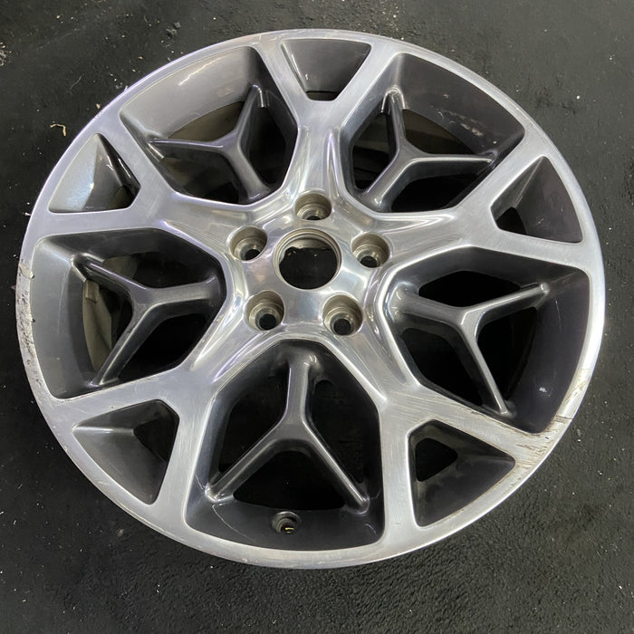 20" GRAND CHEROKEE 18 20x8, 5 spoke, double Y spoke Original OEM Wheel Rim - Side Profile