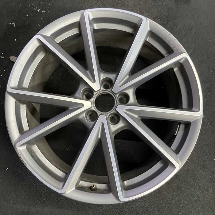 20" AUDI Q5 15-16 20x8.5, 10 spoke, thin spoke Original OEM Wheel Rim - Angle View