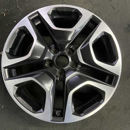 19" RAV4 19-20 19x7.5 , , matte black inlay Original OEM Wheel Rim - Angle View