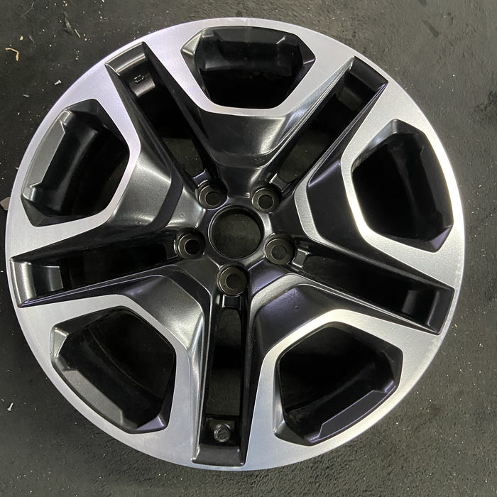 19" RAV4 19-20 19x7.5 , , matte black inlay Original OEM Wheel Rim - Angle View