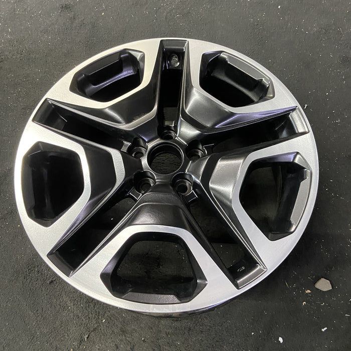 19" RAV4 19-20 19x7.5 , , matte black inlay Original OEM Wheel Rim - Close-Up Detail
