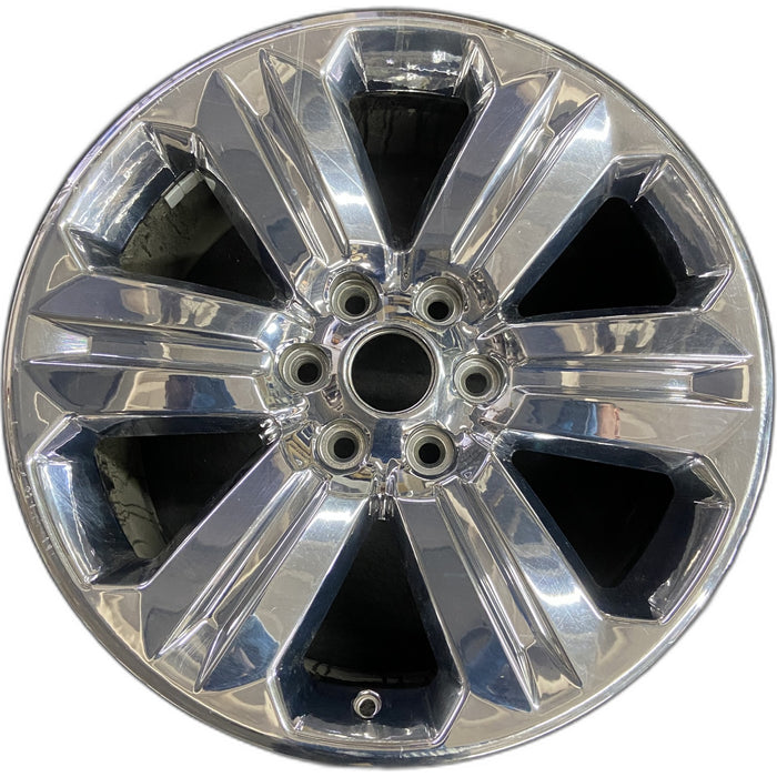 20" FORD F150 PICKUP 18-20 20x8.5, 6 spoke, chrome Original OEM Wheel Rim - Front View