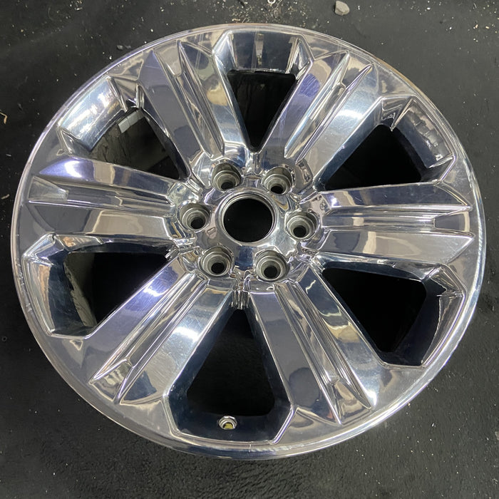 20" FORD F150 PICKUP 18-20 20x8.5, 6 spoke, chrome Original OEM Wheel Rim - Side Profile