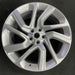 21" RANGE ROVER SPORT 18-22 21x9.5 , 5 spoke , silver Original OEM Wheel Rim - Angle View