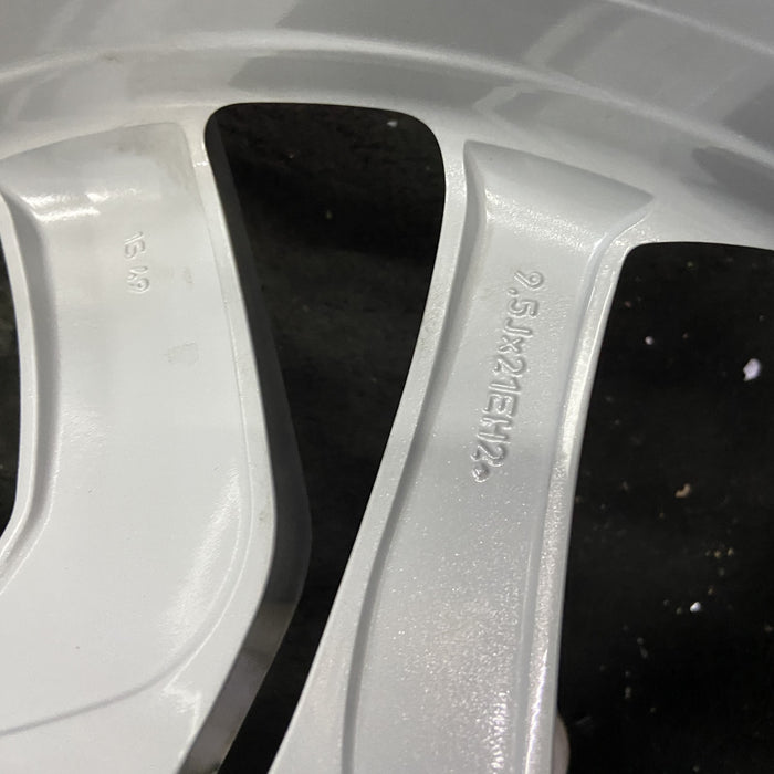 21" RANGE ROVER SPORT 18-22 21x9.5 , 5 spoke , silver Original OEM Wheel Rim - Additional View