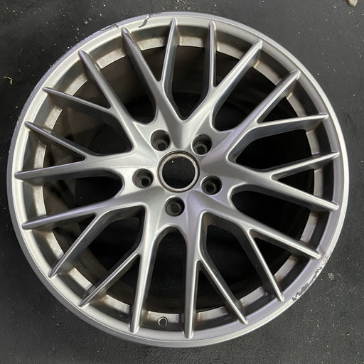 21" PORSCHE PANAMERA 17-23 , 21x11.5, 10 spoke, Y spoke design, platinum - Angle View