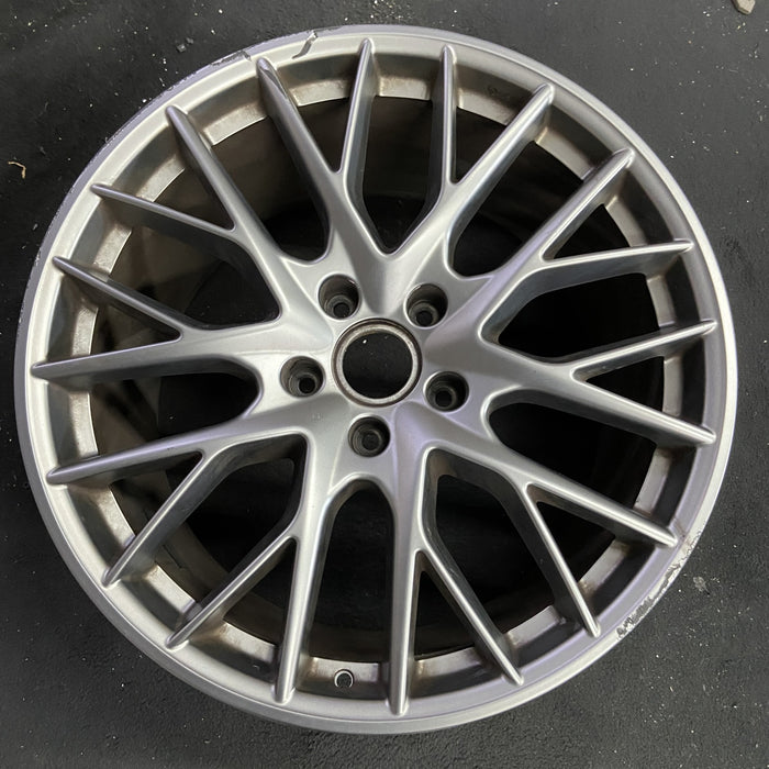 21" PORSCHE PANAMERA 17-23 , 21x11.5, 10 spoke, Y spoke design, platinum - Angle View