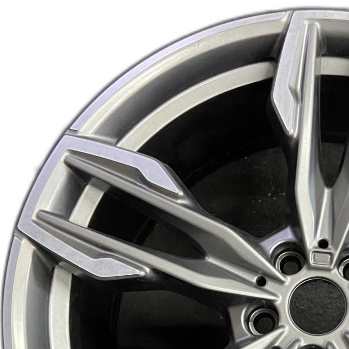 21" BMW X3 23 21x9.5 alloy rear 5 spoke Original OEM Wheel Rim - Angle View