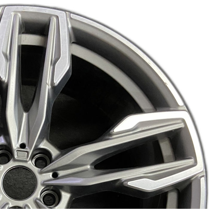 21" BMW X3 23 21x9.5 alloy rear 5 spoke Original OEM Wheel Rim - Side Profile