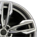 21" BMW X3 23 21x9.5 alloy rear 5 spoke Original OEM Wheel Rim - Side Profile