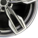 21" BMW X3 23 21x9.5 alloy rear 5 spoke Original OEM Wheel Rim - Close-Up Detail