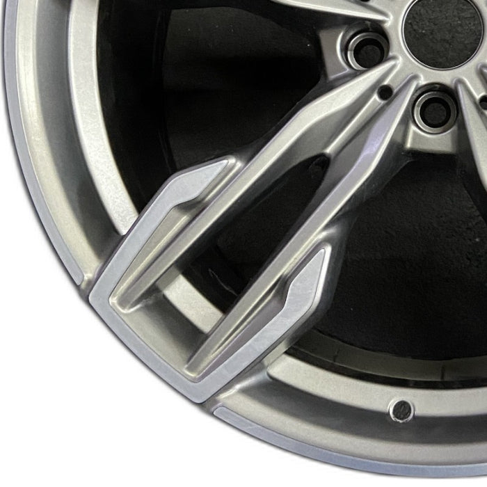 21" BMW X3 23 21x9.5 alloy rear 5 spoke Original OEM Wheel Rim - Back View