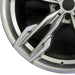 21" BMW X3 23 21x9.5 alloy rear 5 spoke Original OEM Wheel Rim - Back View