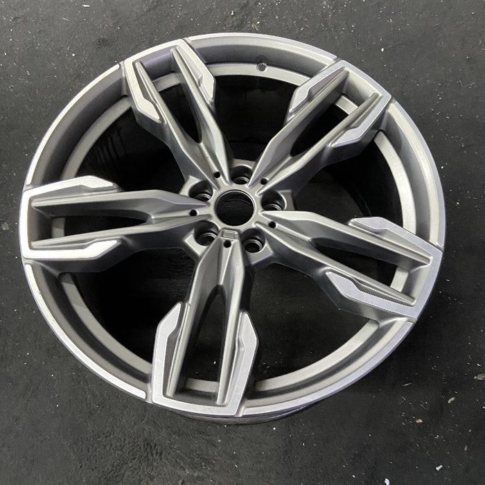 21" BMW X3 23 21x9.5 alloy rear 5 spoke Original OEM Wheel Rim - View 8