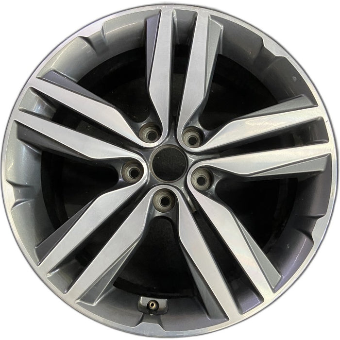 18" SOUL 14 alloy 18x7.5 5 split spoke Original OEM Wheel Rim - Front View