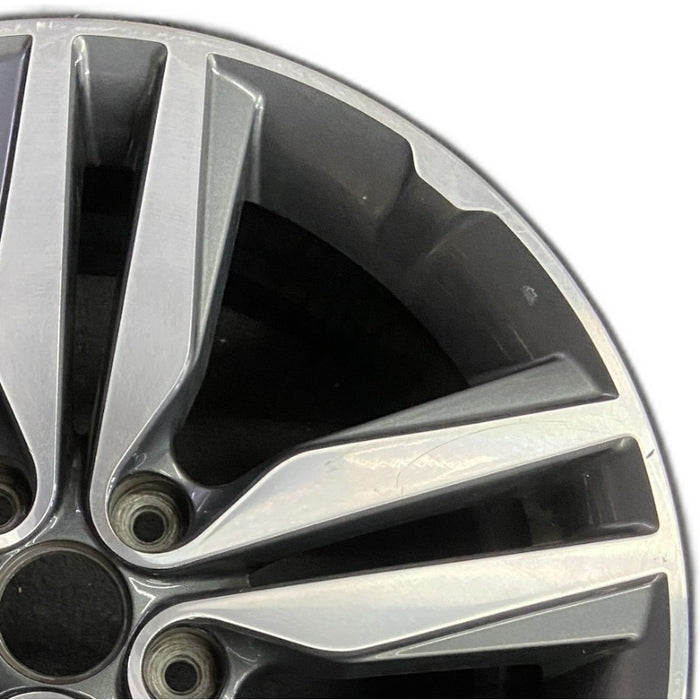 18" SOUL 14 alloy 18x7.5 5 split spoke Original OEM Wheel Rim - Side Profile