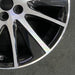 19" HIGHLANDER 17-18 19x7.5 alloy 12 spoke black inlay Original OEM Wheel Rim - Back View