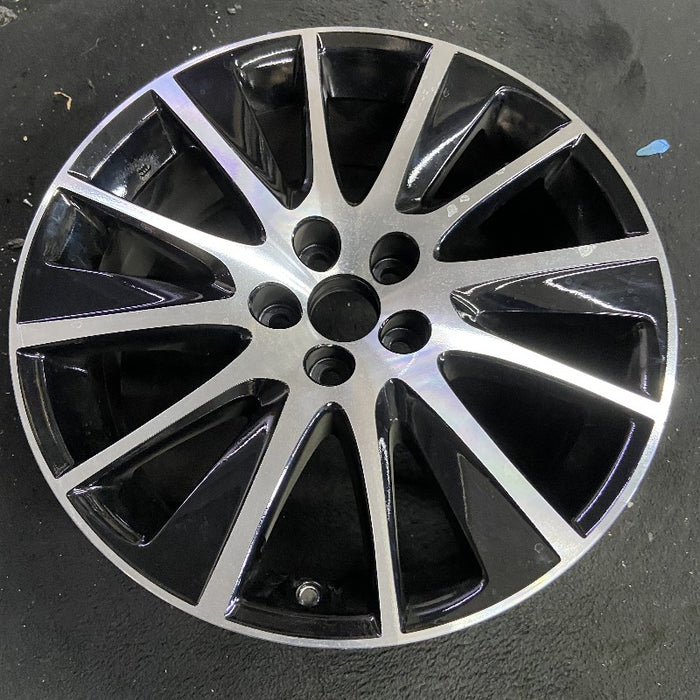 19" HIGHLANDER 17-18 19x7.5 alloy 12 spoke black inlay Original OEM Wheel Rim - View 7