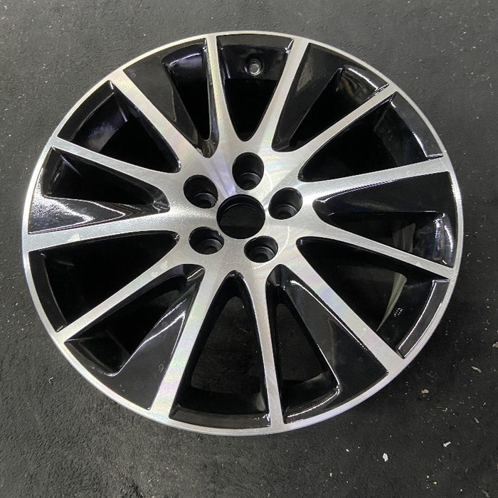 19" HIGHLANDER 17-18 19x7.5 alloy 12 spoke black inlay Original OEM Wheel Rim - View 8