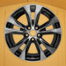 18" RAV4 15 , 18x7.5 , black inlay REPLACEMENT OEM Style Wheel Rim - Front View