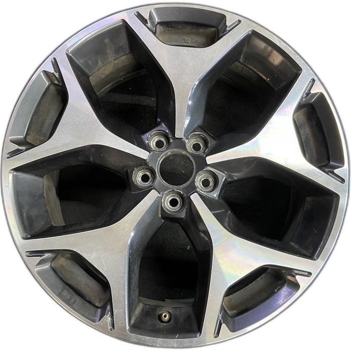 18" FORESTER 14 18x7 alloy 5 Y spoke Original OEM Wheel Rim - Front View