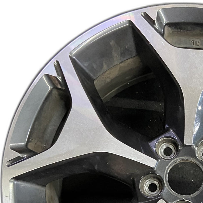 18" FORESTER 14 18x7 alloy 5 Y spoke Original OEM Wheel Rim - Angle View