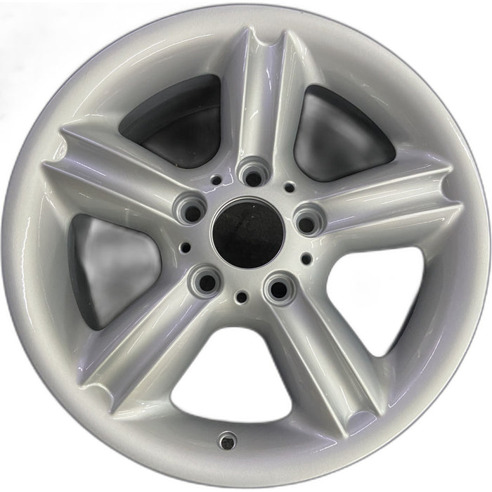 16" BMW 325i 04-06 16x7, alloy, 5 spoke, fluted Original OEM Wheel Rim - Front View
