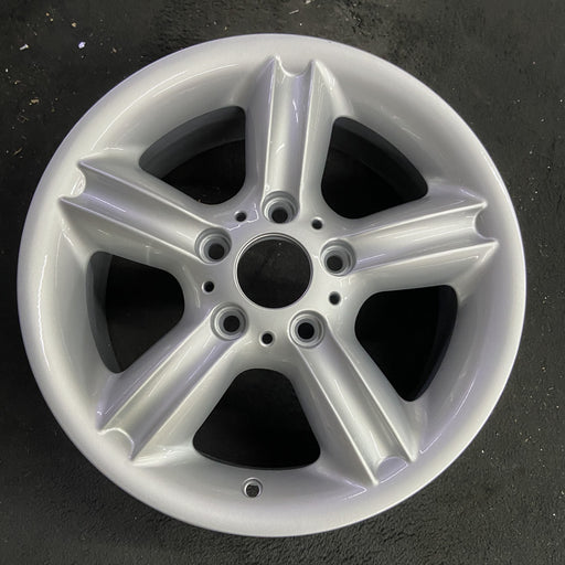 16" BMW 325i 04-06 16x7, alloy, 5 spoke, fluted Original OEM Wheel Rim - Angle View