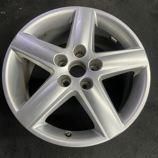 17" AUDI A3 06 17x7.5 , 5 spoke, w/o indented spokes at end Original OEM Wheel - Angle View