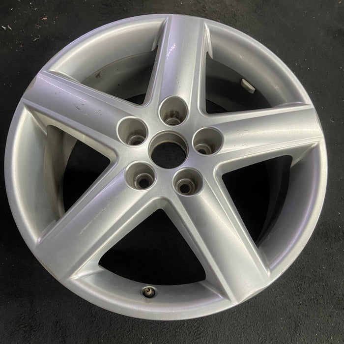 17" AUDI A3 06 17x7.5 , 5 spoke, w/o indented spokes at end Original OEM Wheel - Angle View