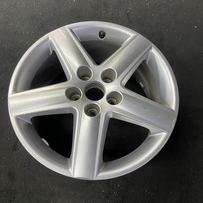 17" AUDI A3 06 17x7.5 , 5 spoke, w/o indented spokes at end Original OEM Wheel - Side Profile