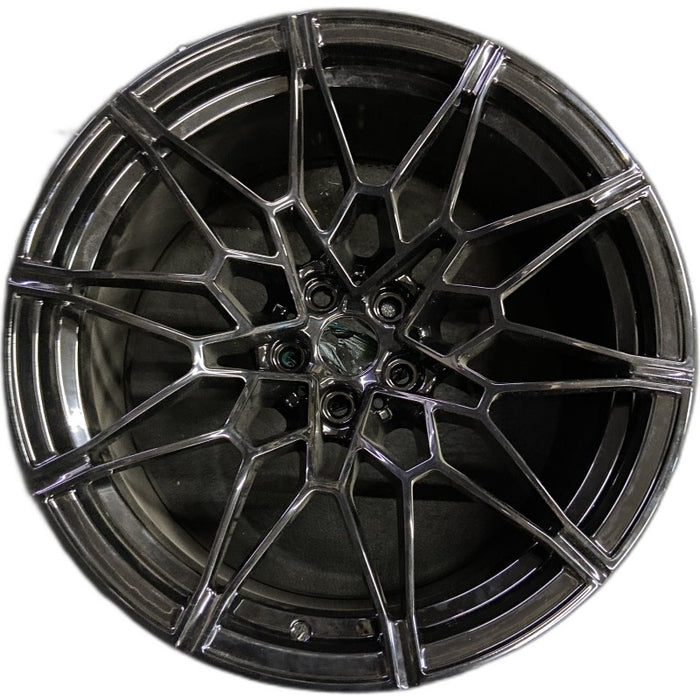 20" BMW M3 21-25 20x10.5 10 V spoke w/o machined face Original OEM Wheel Rim - Front View