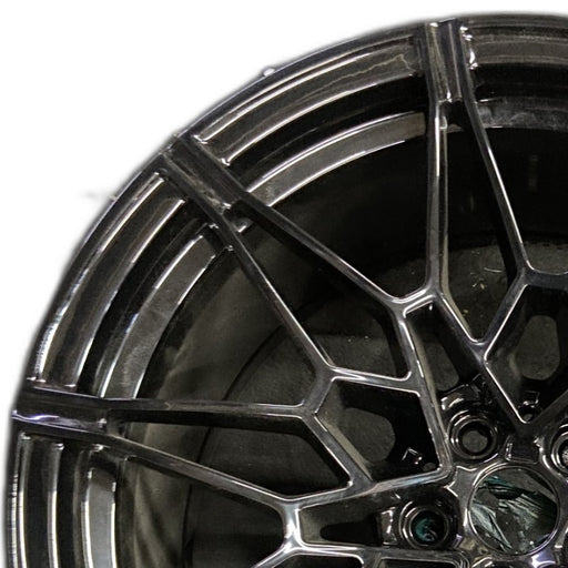20" BMW M3 21-25 20x10.5 10 V spoke w/o machined face Original OEM Wheel Rim - Angle View