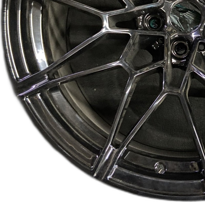 20" BMW M3 21-25 20x10.5 10 V spoke w/o machined face Original OEM Wheel Rim - Back View