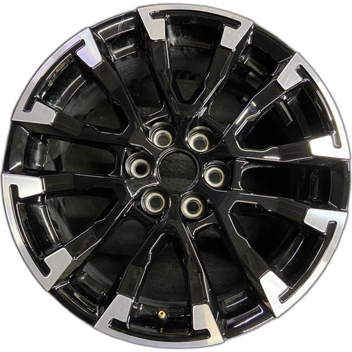 18" TRAVERSE 24 , 18x7.5, gloss black Original OEM Wheel Rim - Front View