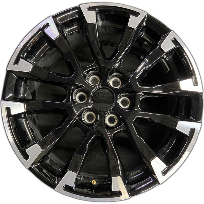 18" TRAVERSE 24 , 18x7.5, gloss black Original OEM Wheel Rim - Front View