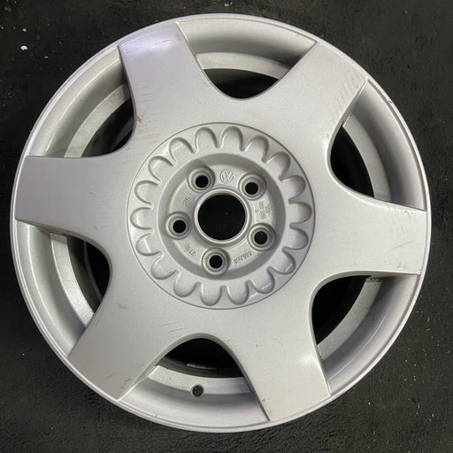 16" BEETLE 02 16x6.5, alloy, 6 straight spoke Original OEM Wheel Rim - Angle View