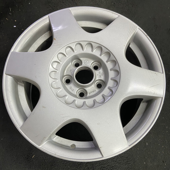 16" BEETLE 02 16x6.5, alloy, 6 straight spoke Original OEM Wheel Rim - Side Profile
