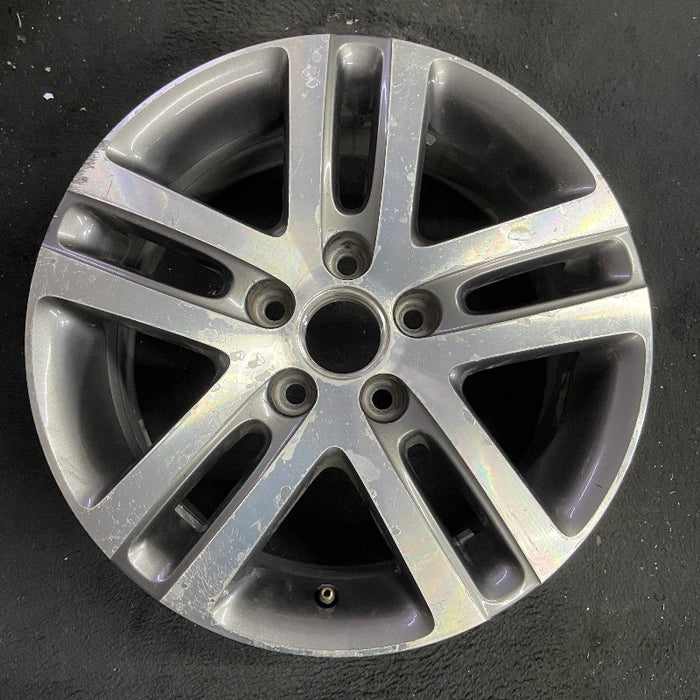16" JETTA 05-10 VIN K 8th digit 5x112mm 16x6.5 alloy 5 double spoke dark gray Original OEM Wheel Rim