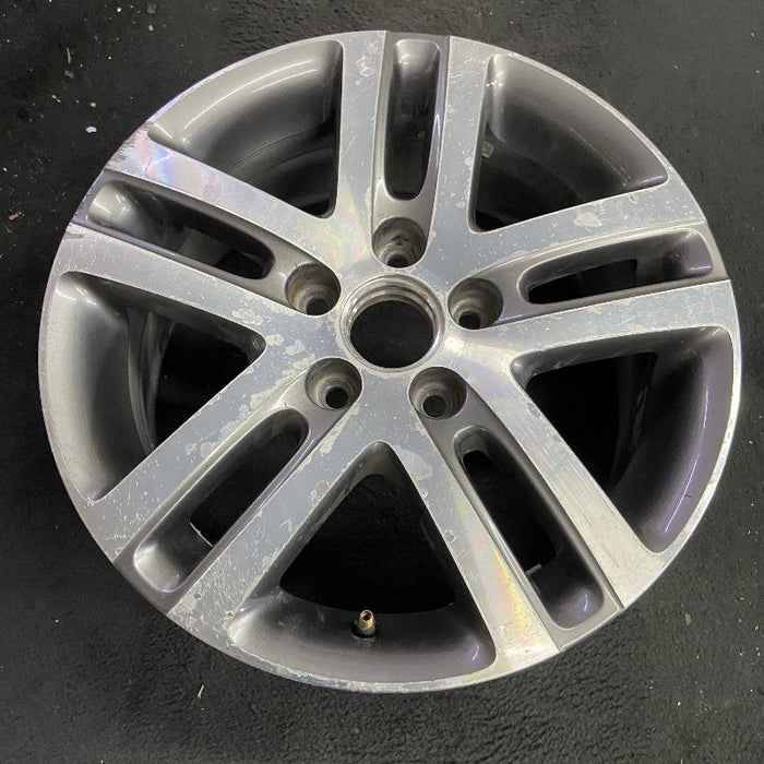 16" JETTA 05-10 VIN K 8th digit 5x112mm 16x6.5 alloy 5 double spoke dark gray Original OEM Wheel Rim