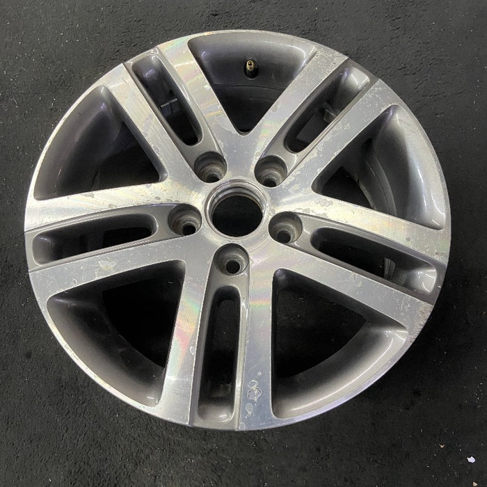 16" JETTA 05-10 VIN K 8th digit 5x112mm 16x6.5 alloy 5 double spoke dark gray Original OEM Wheel Rim