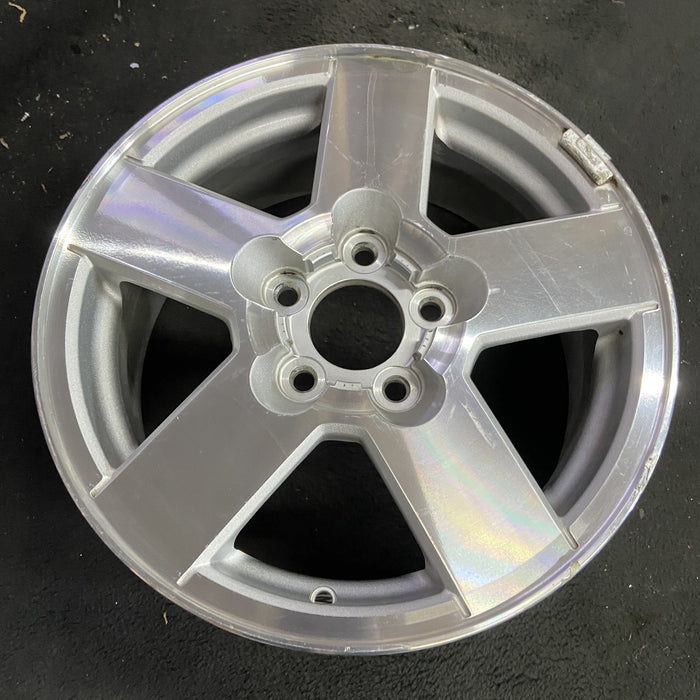 16" EQUINOX 05-06 16x6.5, aluminum, Original OEM Wheel Rim - Side Profile