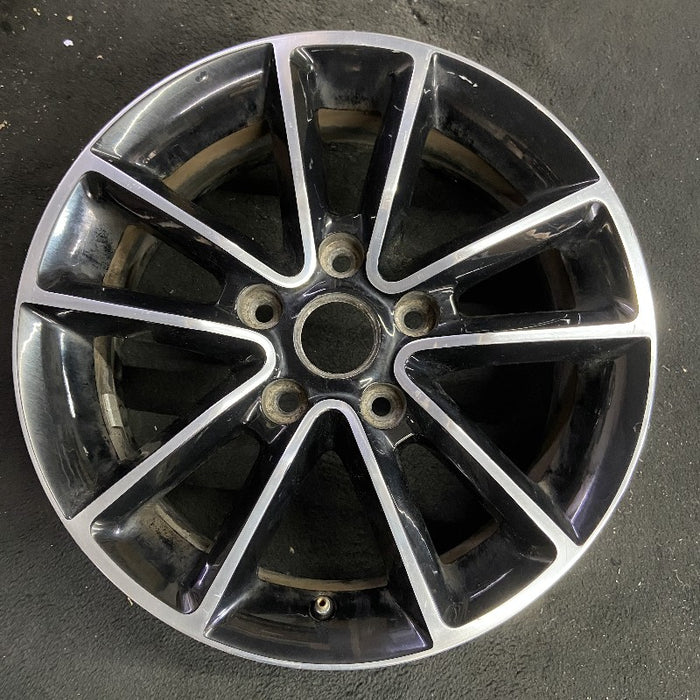 17" CARAVAN 14 17x6.5 aluminum 10 spoke polished face with pockets black pockets opt WFH Original OEM Wheel Rim