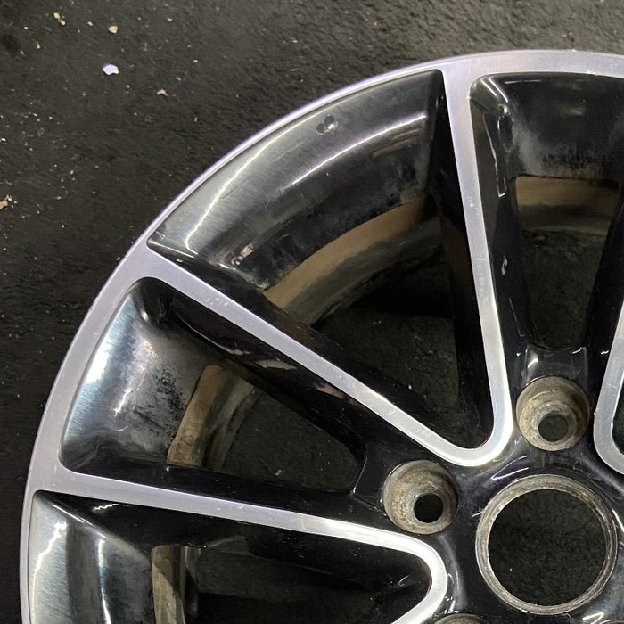 17" CARAVAN 14 17x6.5 aluminum 10 spoke polished face with pockets black pockets opt WFH Original OEM Wheel Rim