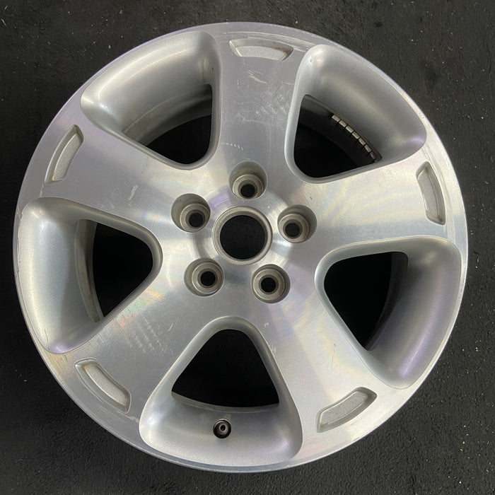 16" HHR 06-07 16x6.5, aluminum, , machined finish Original OEM Wheel Rim - Angle View
