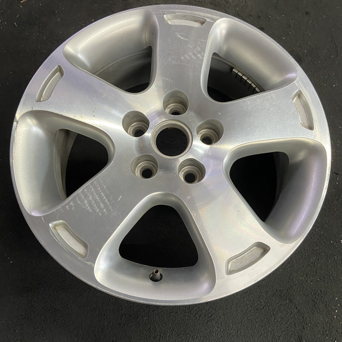 16" HHR 06-07 16x6.5, aluminum, , machined finish Original OEM Wheel Rim - Side Profile