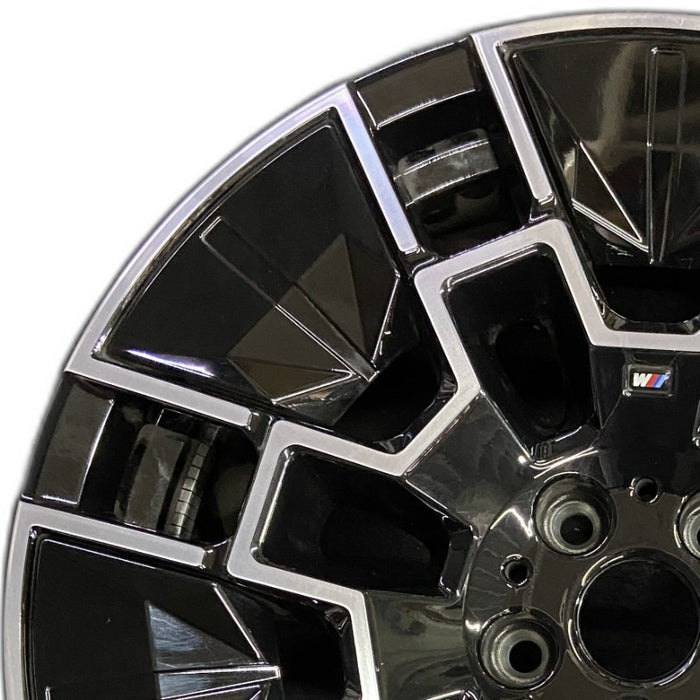 19" BMW 430i 25 19x9 7 spoke Original OEM Wheel Rim - Angle View